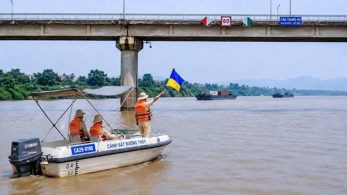 Cảnh sát đường thủy Hà Nội chủ động ứng phó, phòng ngừa sự cố trên các tuyến sông - Ảnh 1.