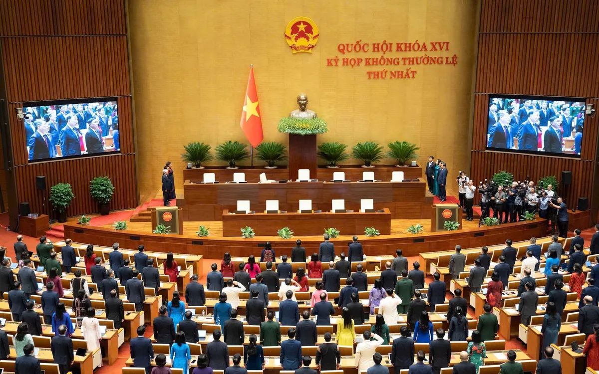 Kỳ họp không thường lệ thứ Nhất, Quốc hội khóa XVI. Ảnh: QH