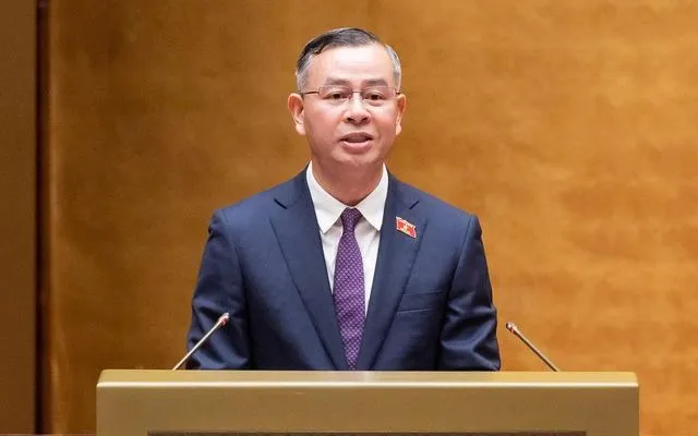 Bộ trưởng Bộ Tài chính Ngô Văn Tuấn (Ảnh: Media Quốc hội)