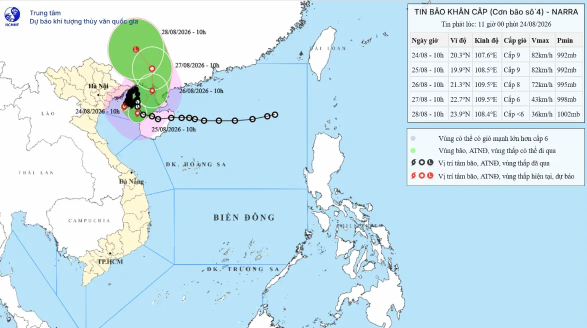 Cập nhật bão số 4 - Ảnh 1.