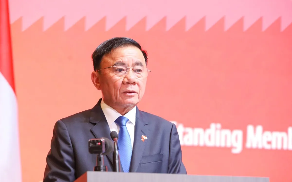 Đồng chí Thường trực Ban Bí thư Trần Cẩm Tú phát biểu tại Lễ kỷ niệm.