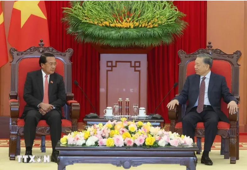 Tổng Bí thư, Chủ tịch nước Tô Lâm: Luôn dành ưu tiên cao nhất cho việc củng cố, phát triển quan hệ Việt Nam - Lào - Ảnh 2.