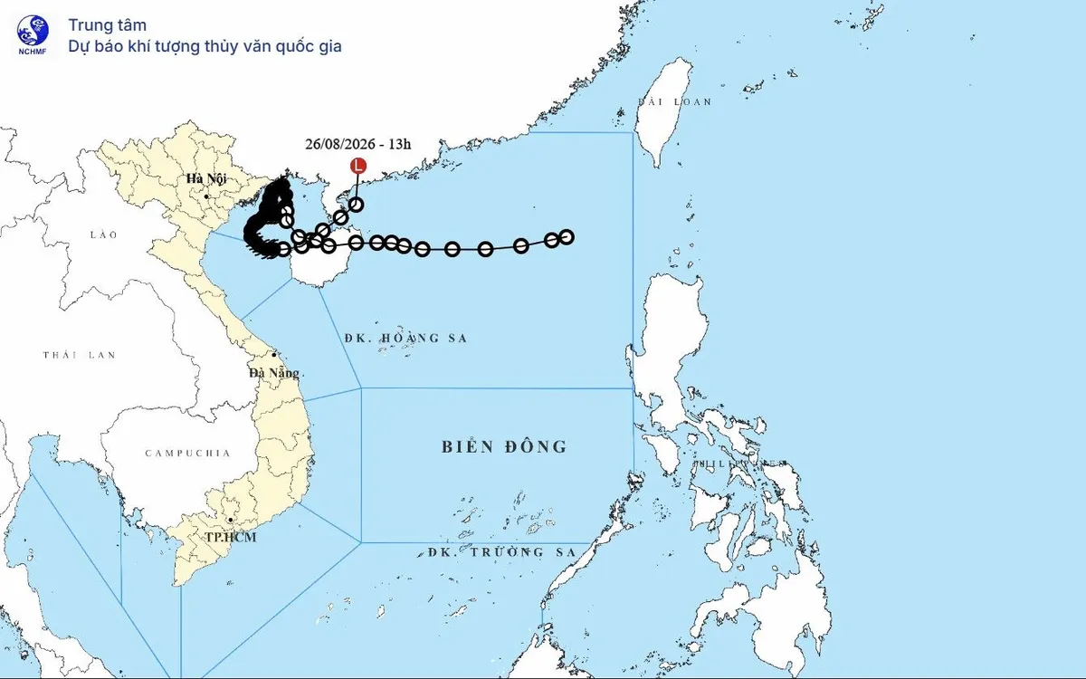 Ảnh: Trung tâm Dự báo khí tượng thủy văn Quốc gia