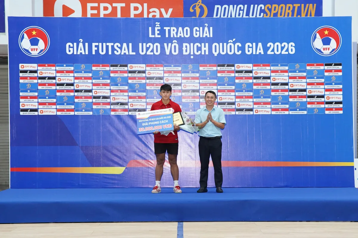 Thái Sơn Nam thắng đậm Sahako, lên ngôi vô địch futsal U20 VĐQG 2026- Ảnh 5.