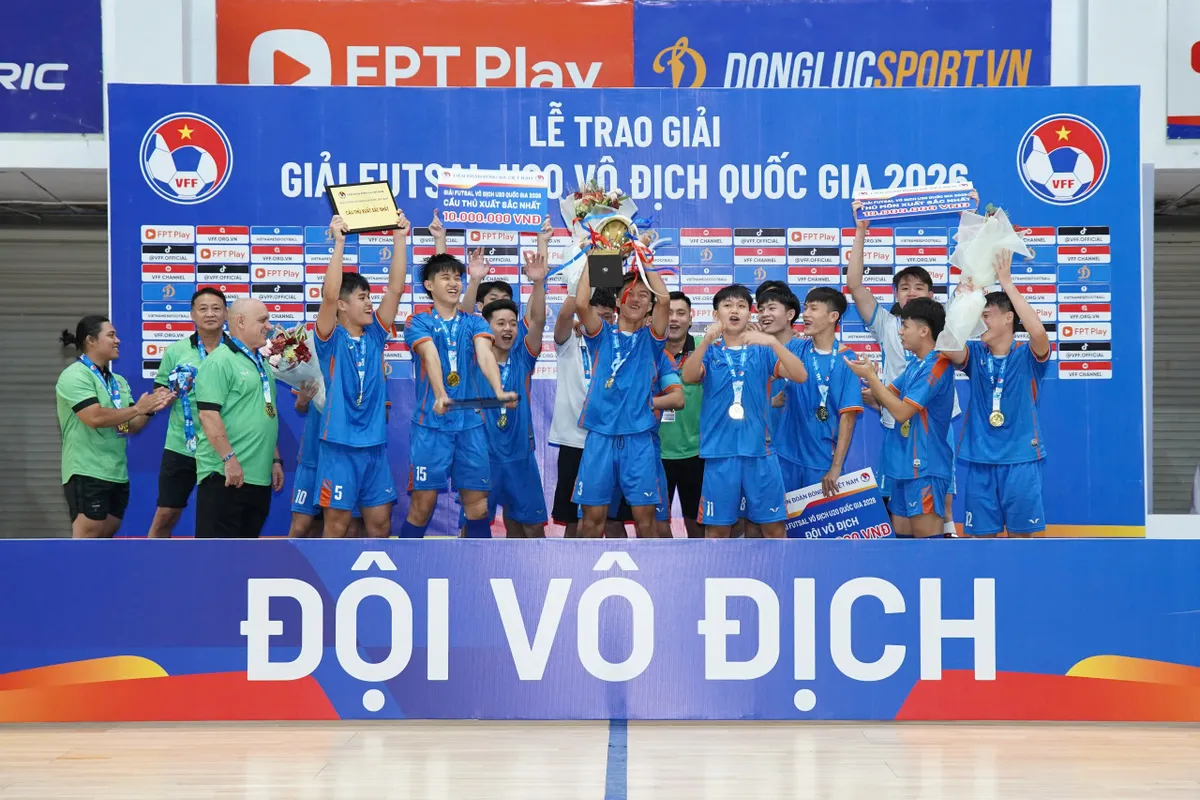 Thái Sơn Nam thắng đậm Sahako, lên ngôi vô địch futsal U20 VĐQG 2026- Ảnh 2.
