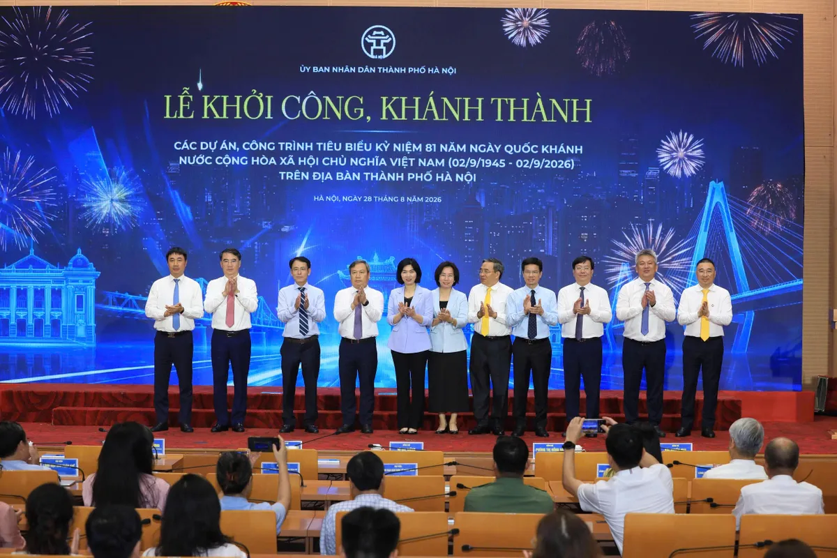 Hà Nội đồng loạt khánh thành, khởi công loạt công trình hạ tầng trọng điểm- Ảnh 4.