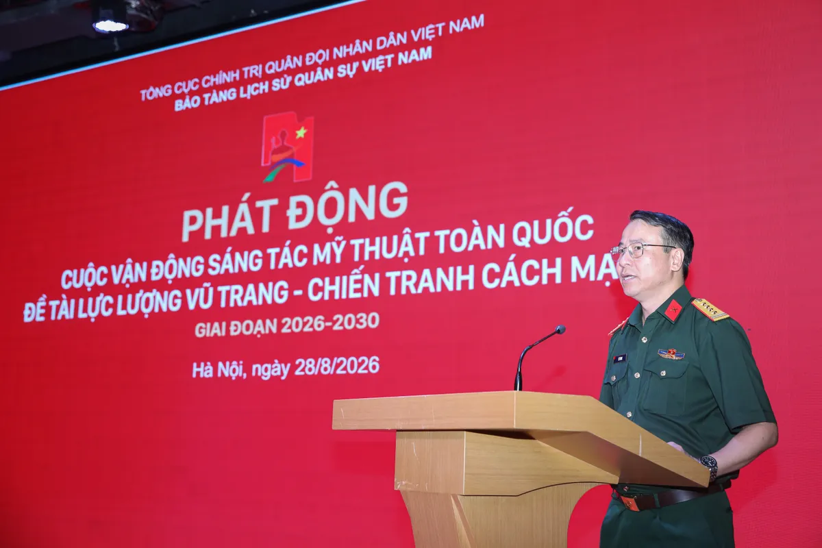 Phát động sáng tác mỹ thuật đề tài lực lượng vũ trang và chiến tranh cách mạng giai đoạn 2026-2030 - Ảnh 1.