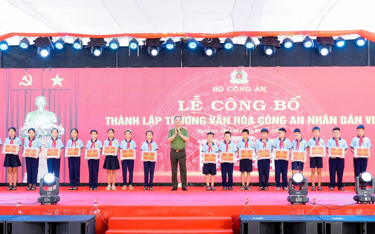 Năm học 2026-2027, Trường tuyển sinh 270 học sinh/9 lớp, trong đó có ba lớp 5, ba lớp 6 và các lớp 7, 8, 9 mỗi khối một lớp. Ảnh UBND Nghệ An.