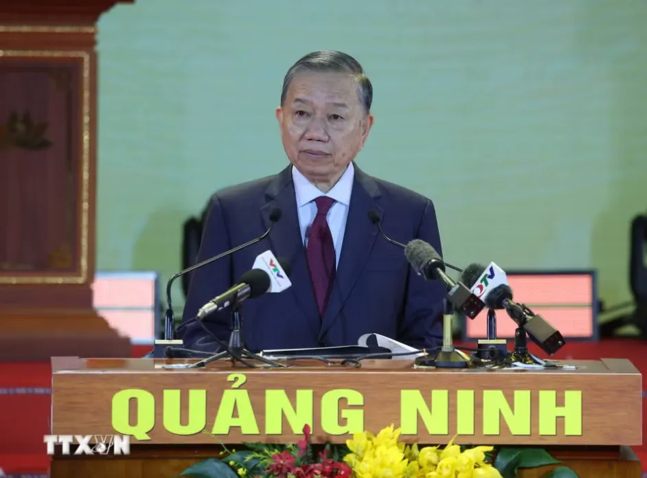 Tổng Bí thư, Chủ tịch nước Tô Lâm dự Lễ công bố thành lập thành phố Quảng Ninh - Ảnh 2.