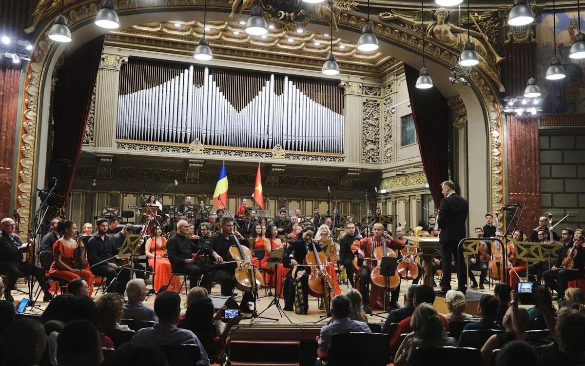 Hòa nhạc hữu nghị Việt Nam - Romania (Cello Fundamento Concert 12) tại Romanian Athenaeum (Ảnh: BTC)