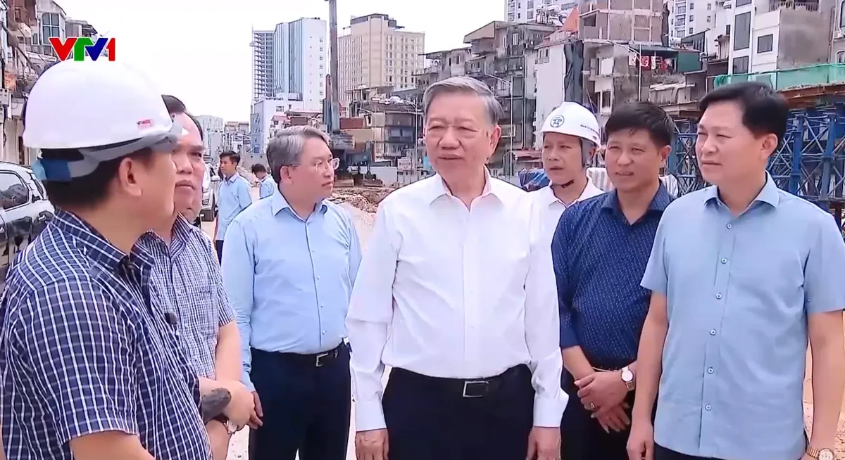 Tổng Bí thư, Chủ tịch nước Tô Lâm kiểm tra thực địa một số dự án trọng điểm tại Hà Nội - Ảnh 1.