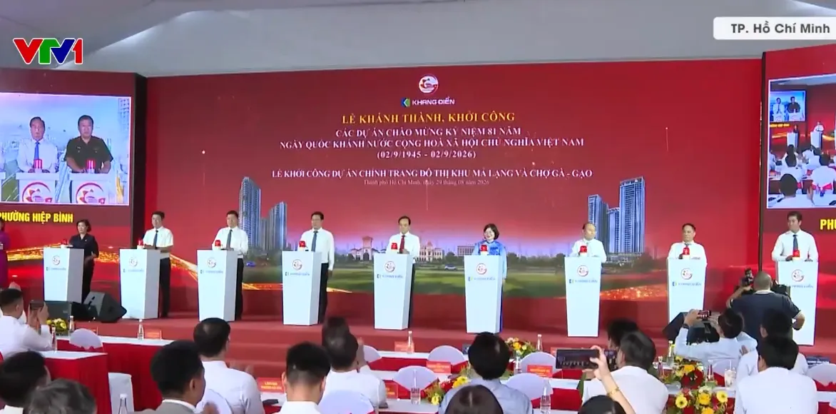 TP Hồ Ch&iacute; Minh khởi c&ocirc;ng, kh&aacute;nh th&agrave;nh 11 dự &aacute;n trọng điểm dịp 2/9 - Ảnh 1.