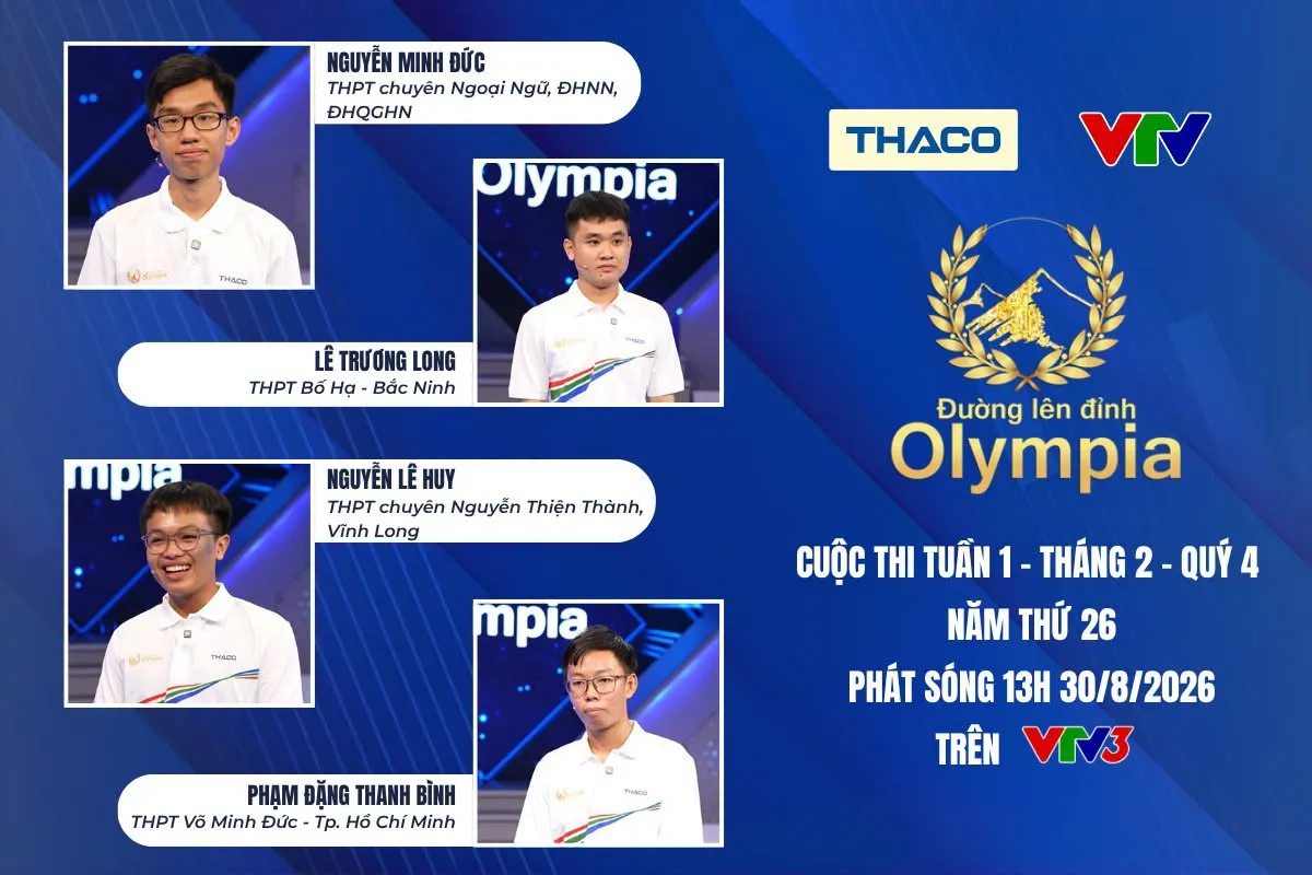 Màn rượt đuổi tỷ số nghẹt thở, nam sinh TP Hồ Chí Minh xuất sắc giành vòng nguyệt quế tại Đường lên đỉnh Olympia- Ảnh 1.
