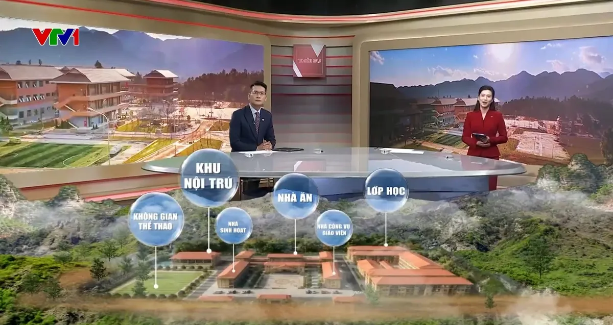 108 trường nội trú liên cấp vùng biên chạy đua hoàn thiện trước ngày khai giảng- Ảnh 1.
