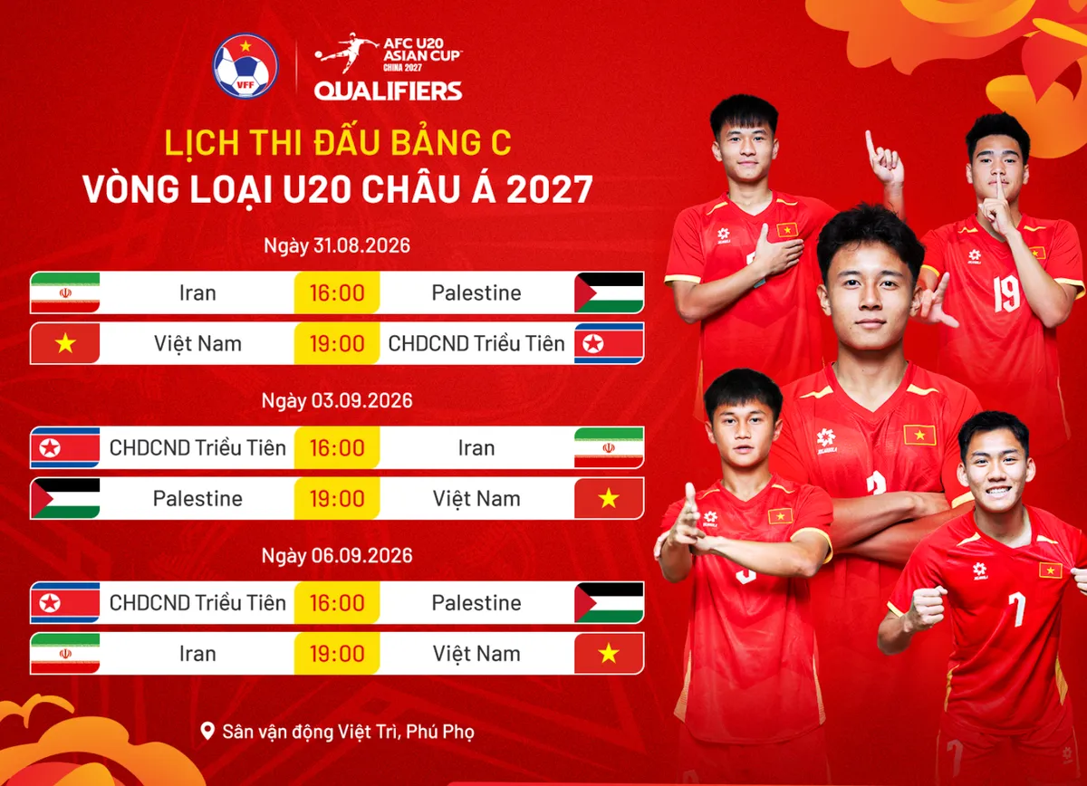 ĐT U20 Việt Nam sẵn s&agrave;ng cho V&ograve;ng loại U20 ch&acirc;u &Aacute; 2027: Quyết t&acirc;m vượt thử th&aacute;ch tr&ecirc;n s&acirc;n nh&agrave;- Ảnh 1.