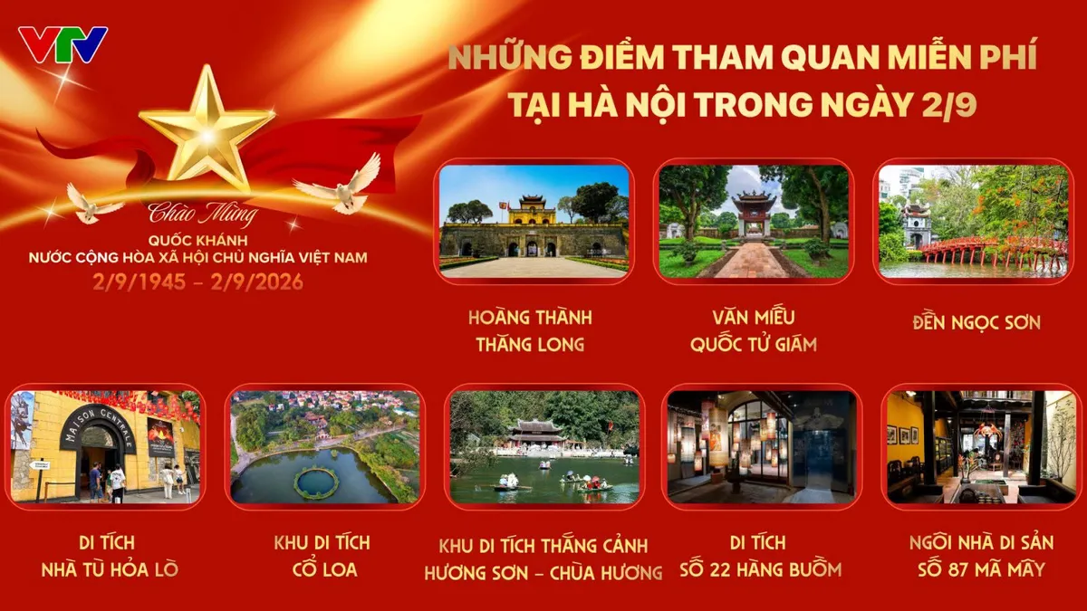 Hà Nội miễn phí vé 17 điểm tham quan dịp Quốc khánh 2/9 - Ảnh 2.