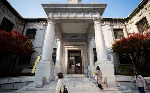 Trụ sở Ngân hàng Trung ương Hàn Quốc (BoK) ở Seoul. Ảnh: THX/TTXVN