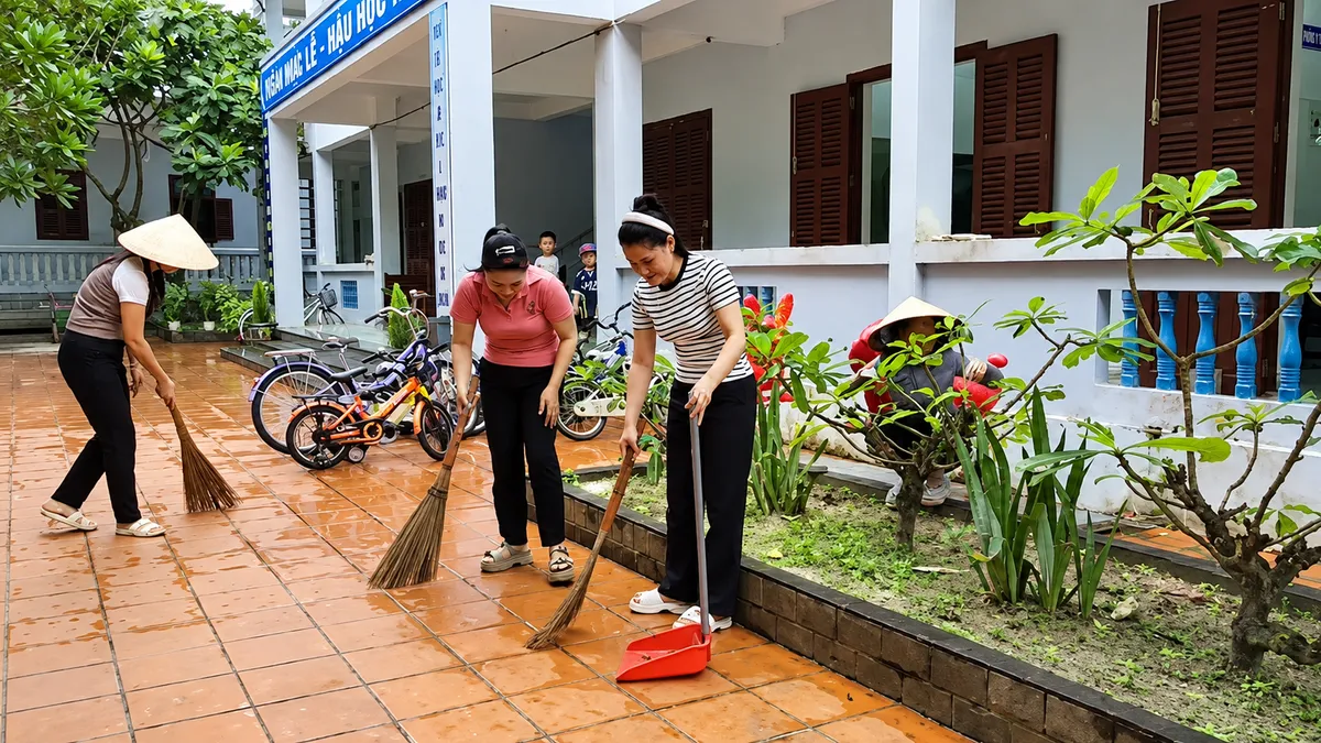 Rộn rã không khí chuẩn bị cho năm học mới nơi đầu sóng Trường Sa - Ảnh 5.