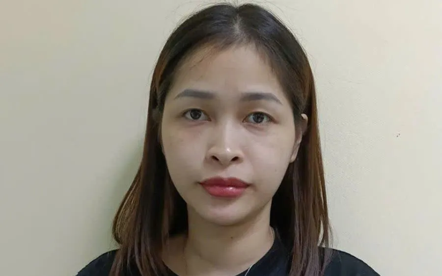 Nguyễn Thị Thanh Tâm tại Cơ quan Công an. Ảnh: CAPT