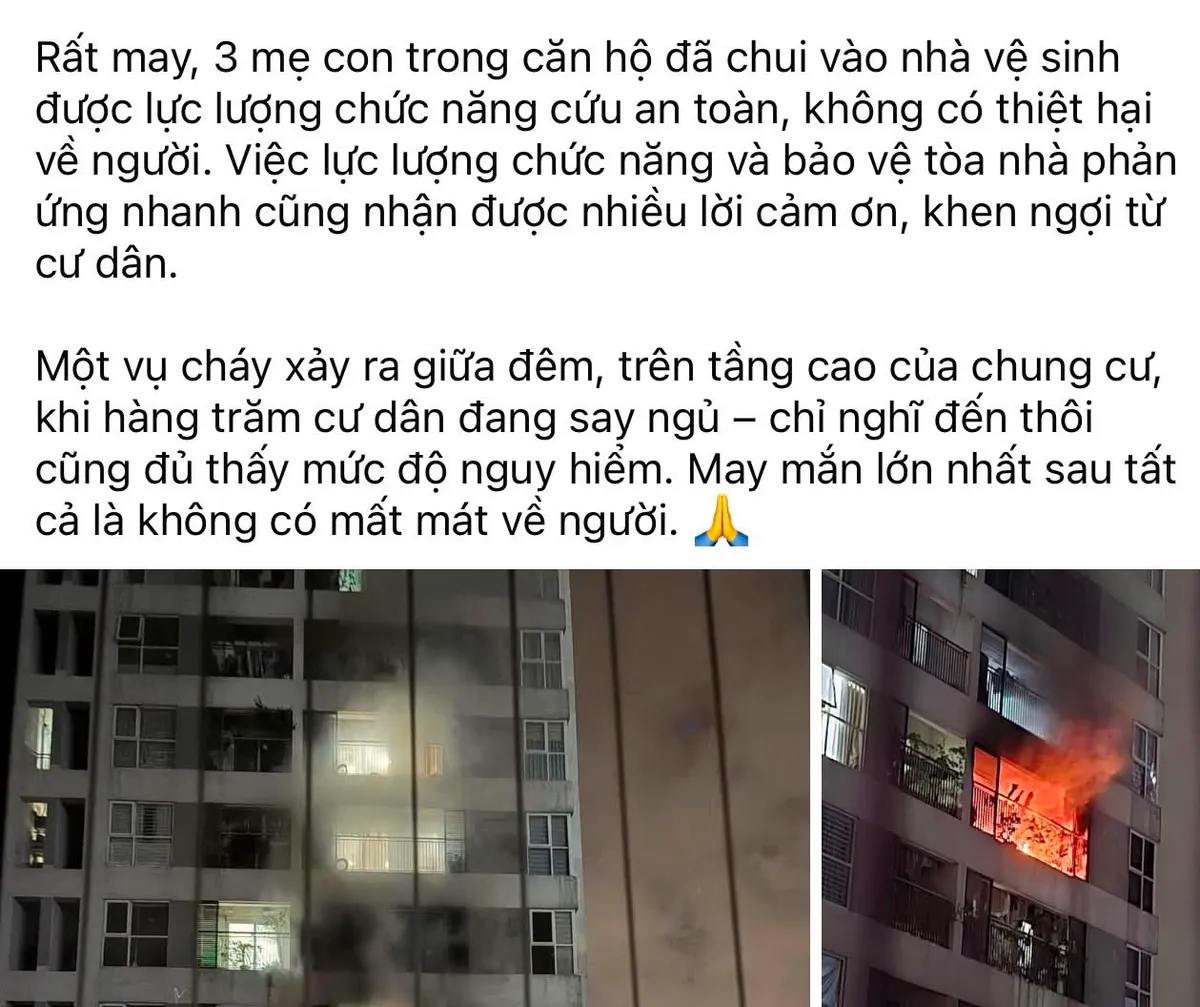 Cảnh báo thói quen trốn vào nhà vệ sinh khi xảy ra cháy chung cư - Ảnh 1.
