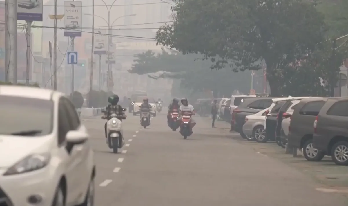 Khói mù tại Indonesia lan sang nhiều quốc gia- Ảnh 1.