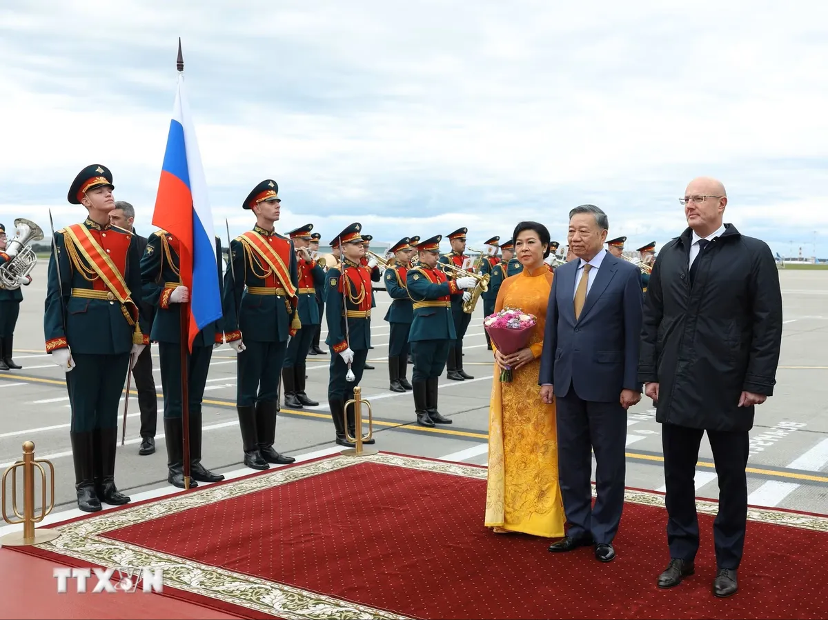Tổng Bí thư, Chủ tịch nước Tô Lâm cùng Phu nhân bắt đầu thăm cấp Nhà nước Liên bang Nga - Ảnh 2.