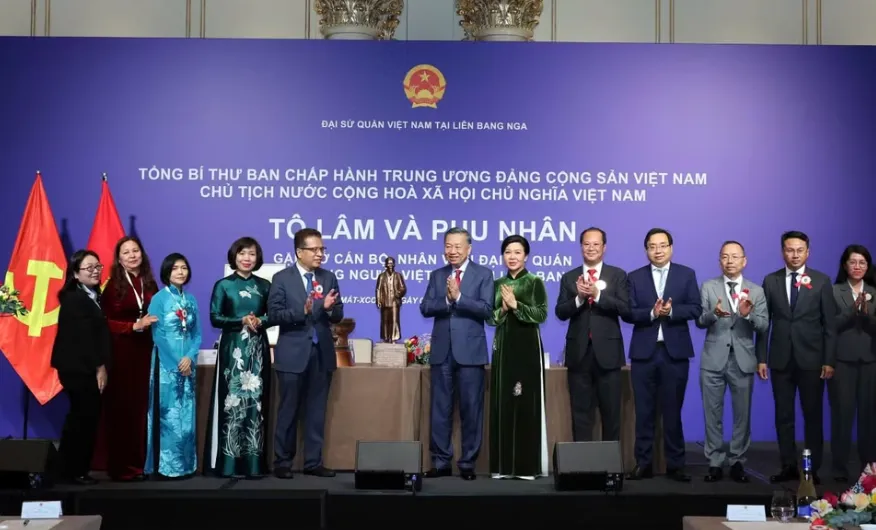 Tổng Bí thư, Chủ tịch nước mong doanh nhân người Việt tại Nga tiếp tục là hạt nhân thúc đẩy hợp tác hai nước - Ảnh 2.