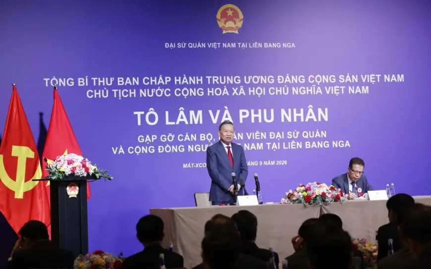 Tổng Bí thư, Chủ tịch nước mong doanh nhân người Việt tại Nga tiếp tục là hạt nhân thúc đẩy hợp tác hai nước - Ảnh 1.