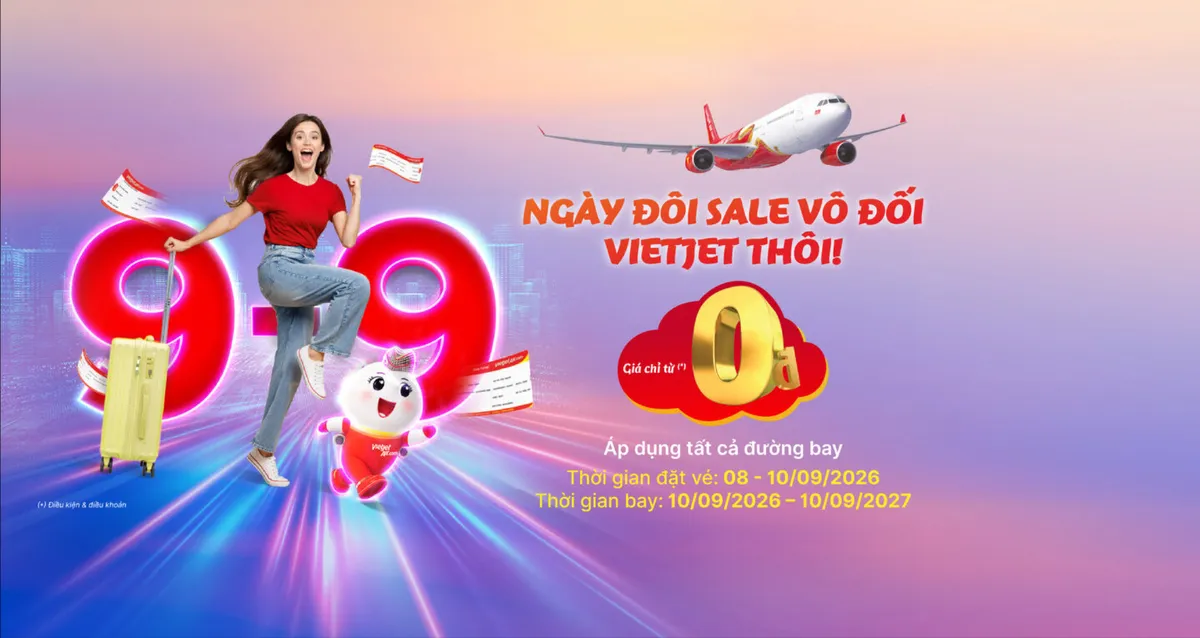Hàng không đồng loạt giảm giá vé máy bay nhân ngày đôi 9/9 - Ảnh 1.