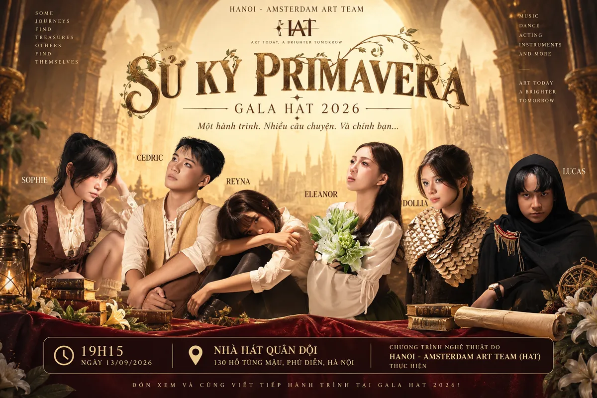 Gala HAT 2026: “Sử ký Primavera” và hành trình tìm thấy chính mình- Ảnh 1. Gala HAT 2026: “Sử ký Primavera” và hành trình tìm thấy chính mình- Ảnh 1.