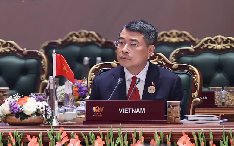 Thủ tướng Lê Minh Hưng tham dự phiên họp Hội nghị thượng đỉnh BRICS lần thứ 18. Ảnh: VGP