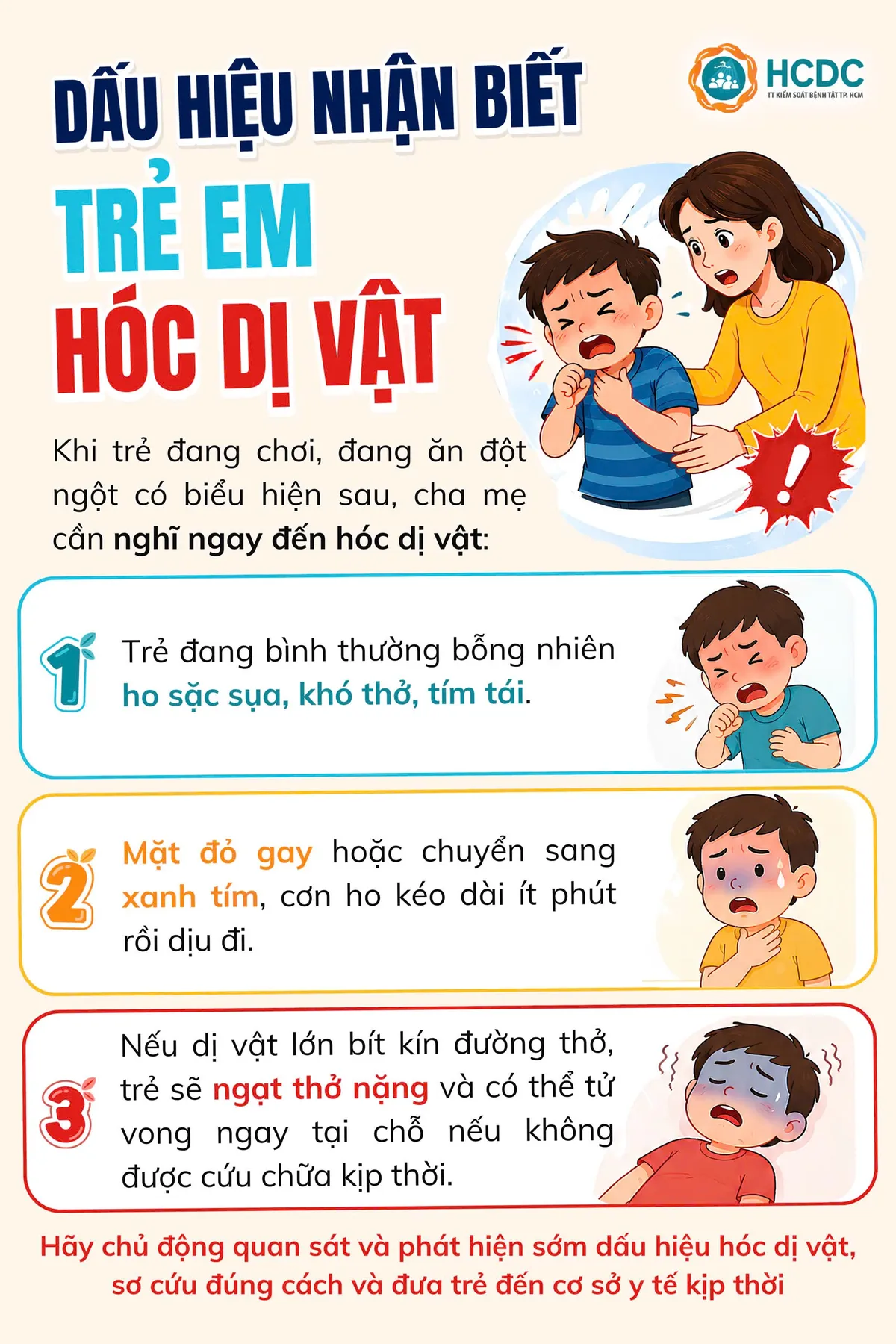 Dấu hiệu nhận biết trẻ bị hóc dị vật- Ảnh 1.