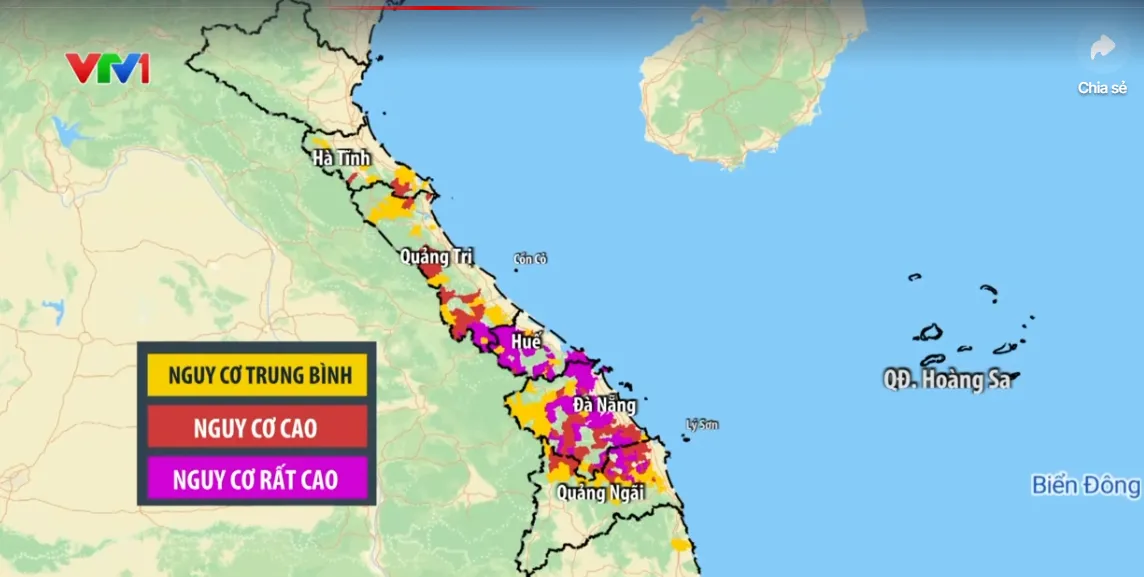 4 tỉnh, thành miền Trung nguy cơ sạt lở rất cao - Ảnh 1.