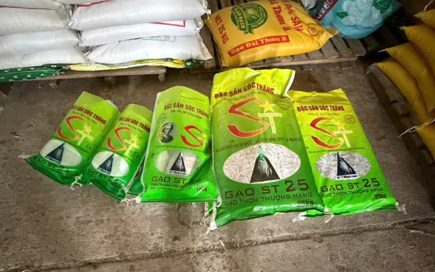 Tang vật vụ án. Ảnh: Trang TTĐT Công an tỉnh An Giang