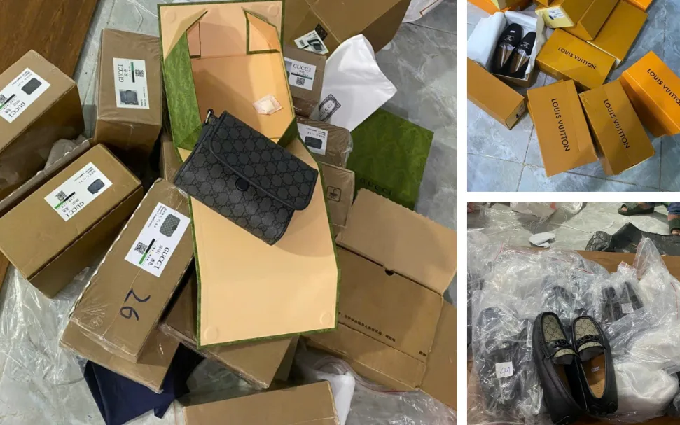 Tang vật thu giữ tại nhà Trần Huy Tùng. Ảnh: Công an TP Hải Phòng