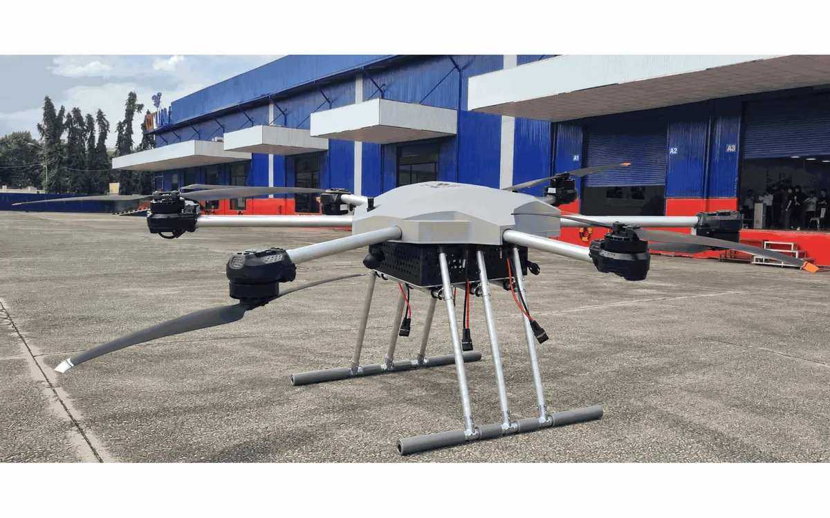 UAV CT Pegas 230 có khối lượng cất cánh tối đa 230 kg, tải trọng tới 100 kg của CT UAV. Ảnh: CT UAV