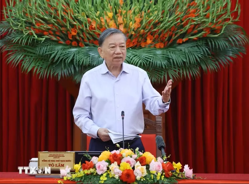 Tổng Bí thư, Chủ tịch nước Tô Lâm: Trí tuệ tích lũy trong lịch sử phải trở thành năng lực dẫn dắt sự phát triển đất nước - Ảnh 1.