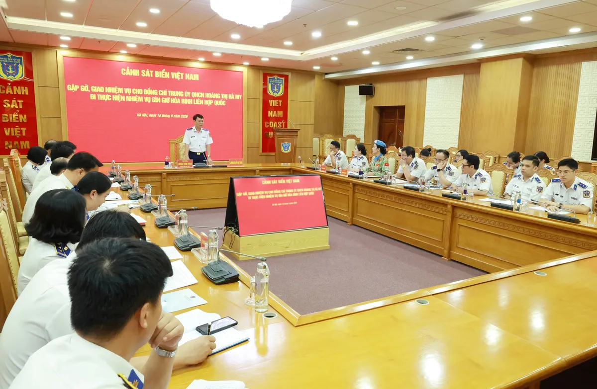 Cảnh s&aacute;t biển Việt Nam giao nhiệm vụ cho nữ qu&acirc;n nh&acirc;n tham gia g&igrave;n giữ h&ograve;a b&igrave;nh Li&ecirc;n Hợp Quốc - Ảnh 3.