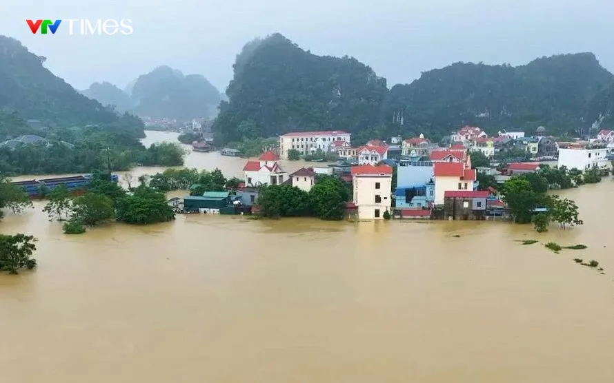 Ninh Bình: Lũ sông Hoàng Long, sông Đáy cảnh báo rủi ro cấp 3 - Ảnh 2.