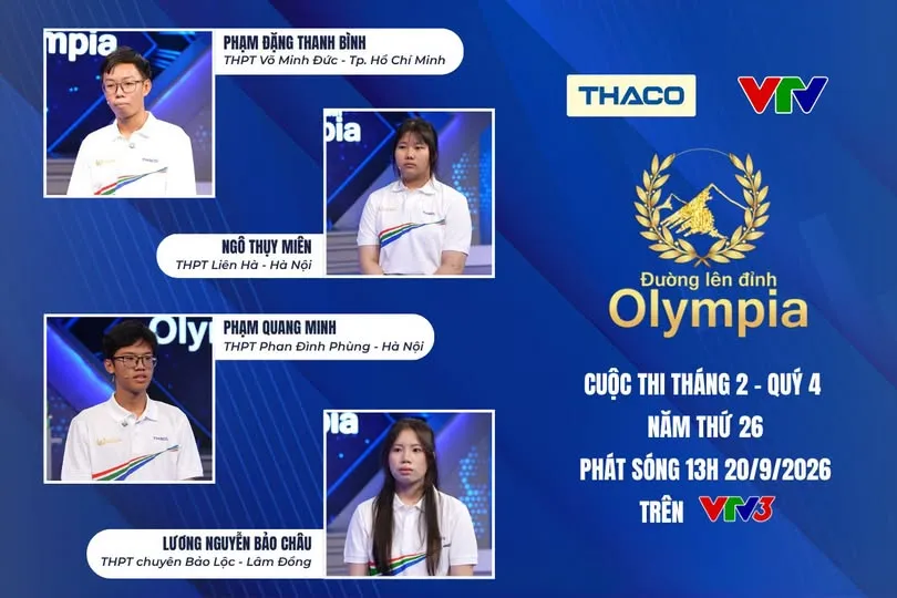 Đường lên đỉnh Olympia: Nam sinh TP.HCM xuất sắc tiếp tục ghi tên mình vào cuộc thi Quý IV - Ảnh 1.