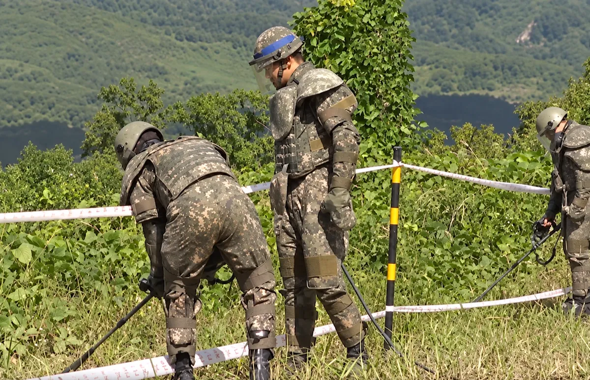 Nổ tại khu phi quân sự DMZ khiến 3 binh sĩ Hàn Quốc bị thương- Ảnh 1.