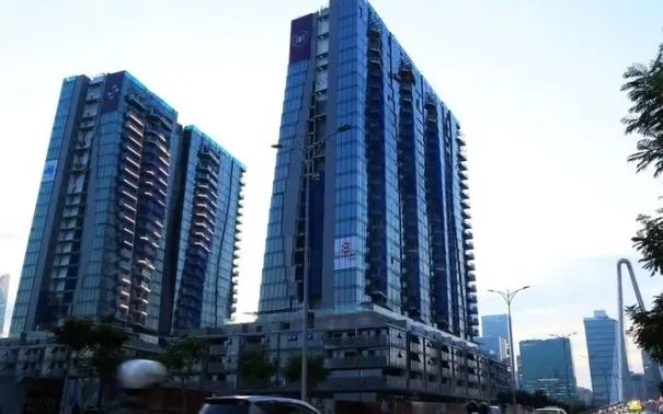 Khu vực lõi Trung tâm tài chính quốc tế ở bán đảo Thủ Thiêm, phường An Khánh, Thành phố Hồ Chí Minh. (Ảnh: Hồng Đạt/TTXVN)