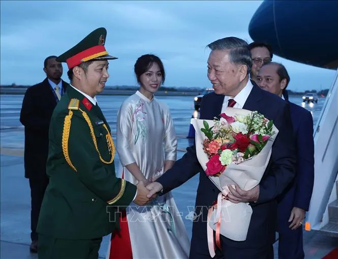 Tổng Bí thư, Chủ tịch nước Tô Lâm đến New Yorrk tham dự Phiên thảo luận cấp cao Đại hội đồng LHQ khóa 81 - Ảnh 4.