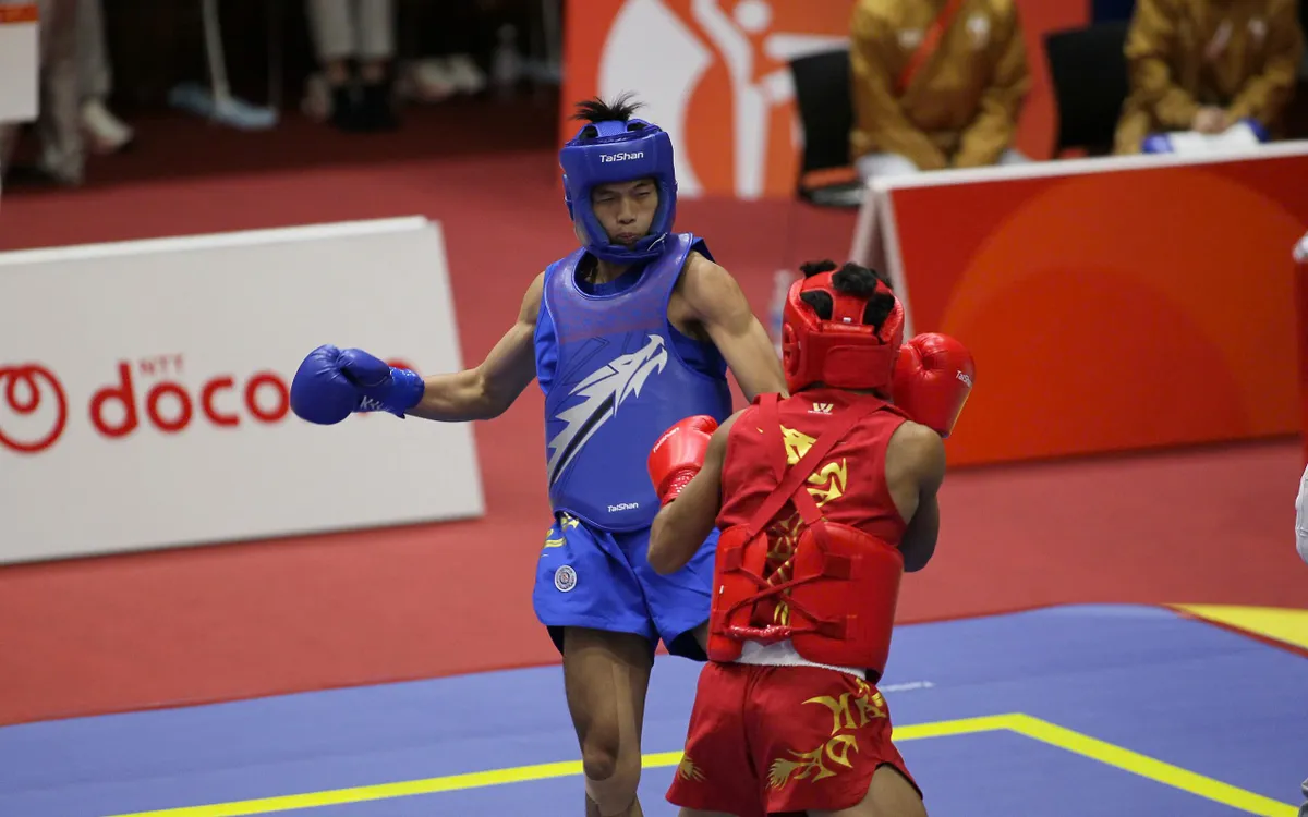 Wushu Việt Nam có nhiều nội dung bán kết trong ngày thi đấu 23/9 (Ảnh: Bùi Lượng)