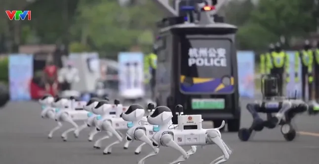 Cuộc diễu hành robot tại Trung Quốc - Ảnh 1.
