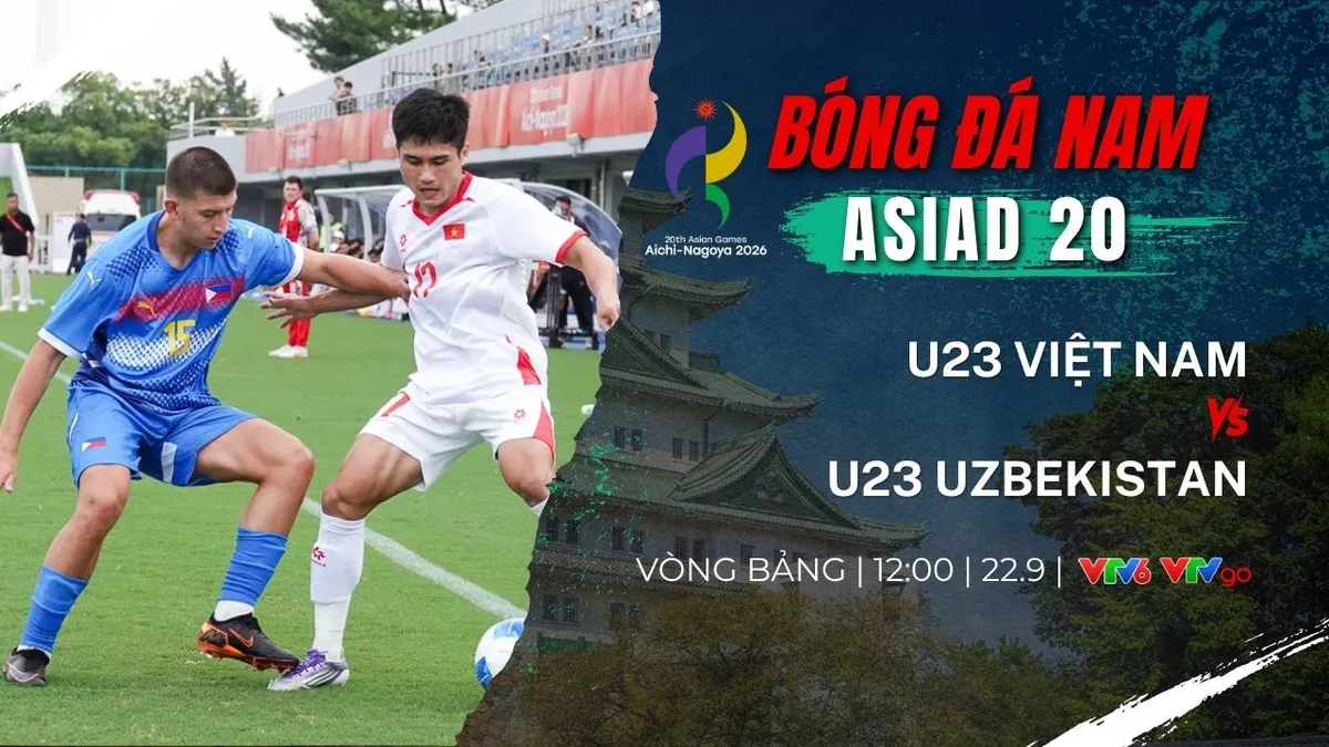 Lịch trực tiếp bóng đá nam ASIAD 20 ngày 22/9: Tâm điểm U23 Việt Nam vs U23 Uzbekistan - Ảnh 1.
