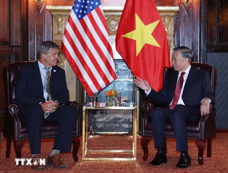 Tổng Bí thư, Chủ tịch nước Tô Lâm tiếp Quyền Giám đốc Cơ quan Thương mại và Phát triển Hoa Kỳ - Ảnh 2.
