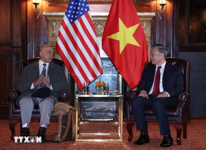 Tổng Bí thư, Chủ tịch nước Tô Lâm gặp Ban Lãnh đạo Đảng Cộng sản Hoa Kỳ- Ảnh 1.