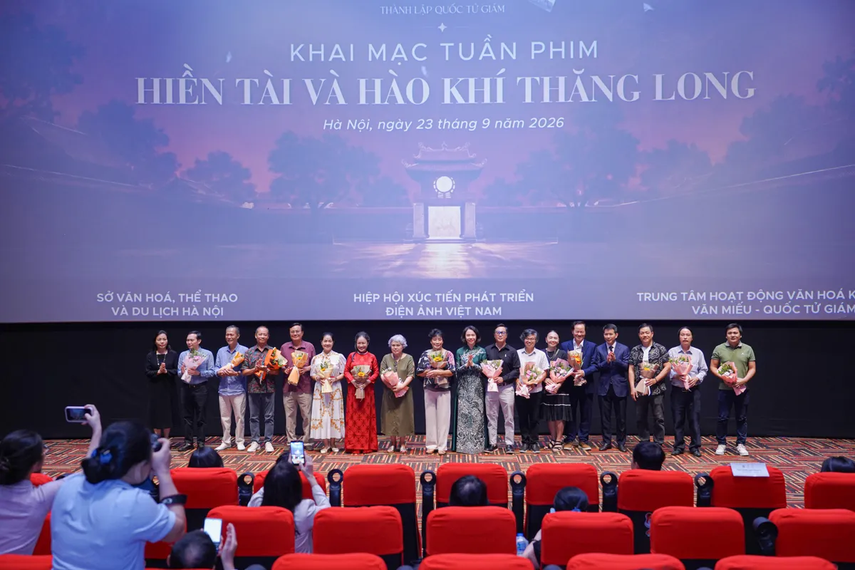 Lễ khai mạc Tuần phim "Hiền tài và hào khí Thăng Long" - Ảnh 1.