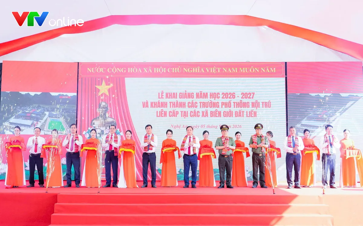 Trường Phổ thông nội trú Tiểu học và THCS xã Anh Sơn là một trong những công trình được đưa vào sử dụng trong năm học 2026 – 2027. Ảnh: N.A